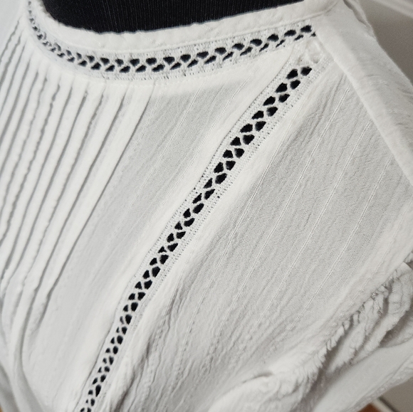 Knox Rose White Flutter Sleeve Size XS - Picture 4 of 5